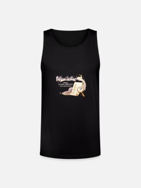 Manifesting Magic Checklist - Unisex Tri-Blend Organic Tank - black