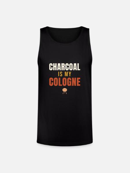 Charcoal Is My Cologne BBQ - Unisex Tri-Blend Organic Tank - black