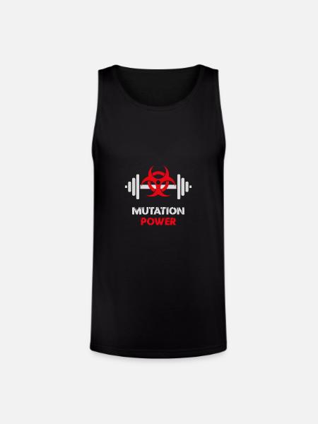 Powerlifting Mutation Strength - Unisex Tri-Blend Organic Tank - black