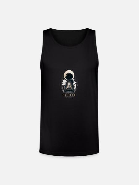 Future Stairway Vision - Unisex Tri-Blend Organic Tank - black