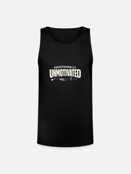 Professionally Unmotivated - Unisex Tri-Blend Organic Tank - black