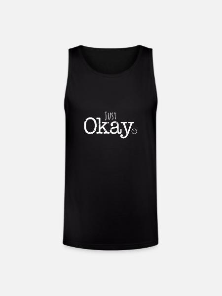 Just Okay - Unisex Tri-Blend Organic Tank - black