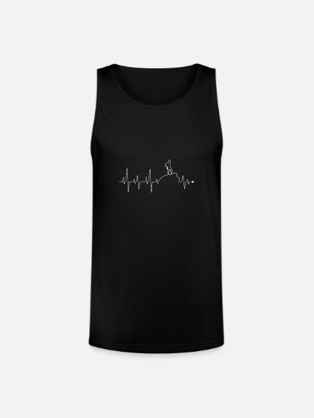 Heartbeat Peak Adventure - Unisex Tri-Blend Organic Tank - black