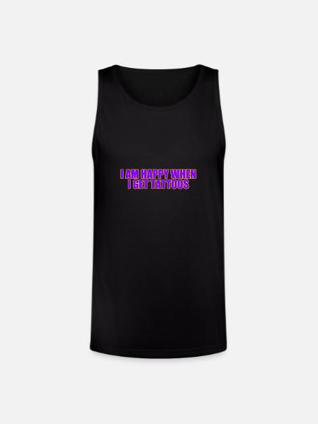 Tattoo Mood: Happy Ink Vibes - Unisex Tri-Blend Organic Tank - black