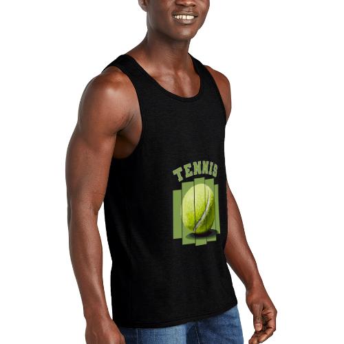 Tennis Minimal - Unisex Tri-Blend Organic Tank