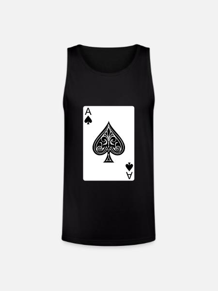 The Ace of Spades - Unisex Tri-Blend Organic Tank - black