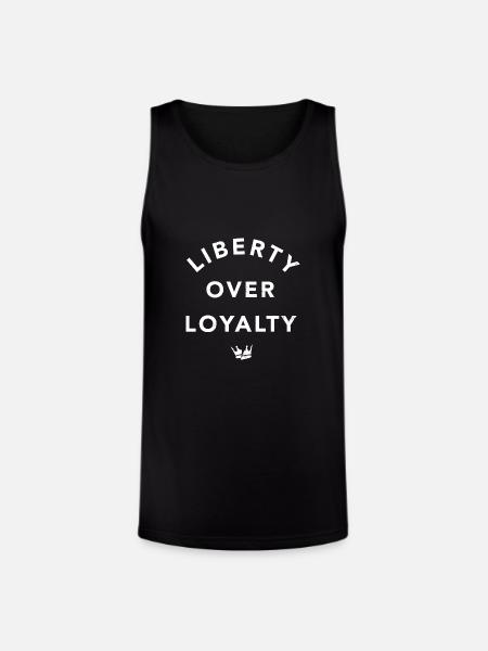 Liberty Over Loyalty - Unisex Tri-Blend Organic Tank - black