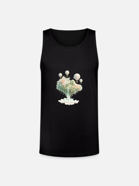 Dream Without Limits Float - Unisex Tri-Blend Organic Tank - black