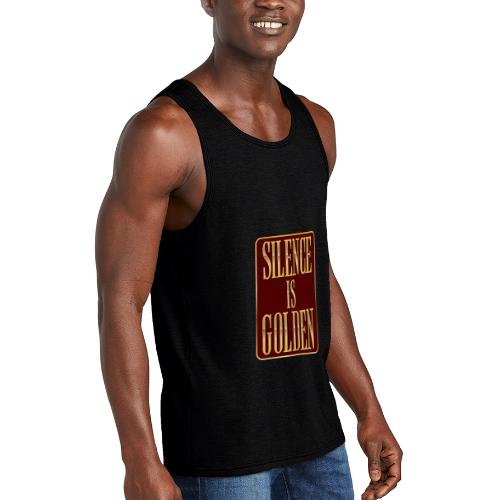 Silence Is Golden - Unisex Tri-Blend Organic Tank