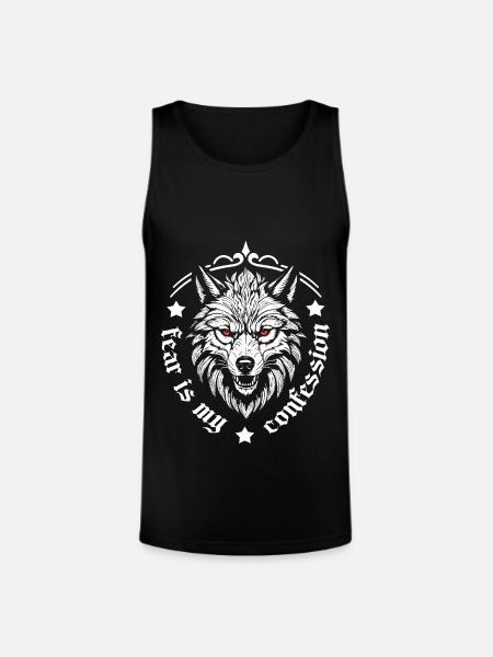 Fear - Unisex Tri-Blend Organic Tank - black