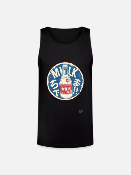 Japanese Milk Art - Unisex Tri-Blend Organic Tank - black