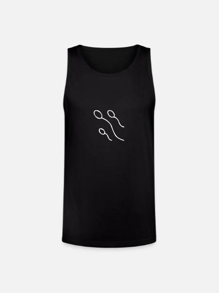 Sperm Cells - Unisex Tri-Blend Organic Tank - black