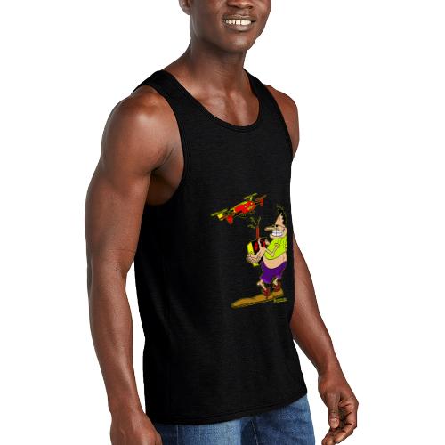 GrisDismation Ongher Droning Out Tshirt - Unisex Tri-Blend Organic Tank