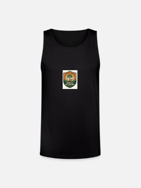 Mind Growth Shield Patch - Unisex Tri-Blend Organic Tank - black