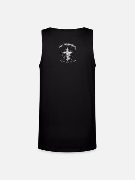Fortis Fortuna Adiuvat - Cross and Hand Tattoo - Unisex Tri-Blend Organic Tank - black