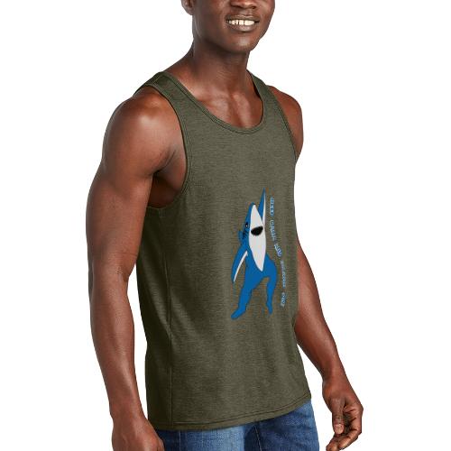 Dancing Shark - Keep Calm - Unisex Tri-Blend Organic Tank