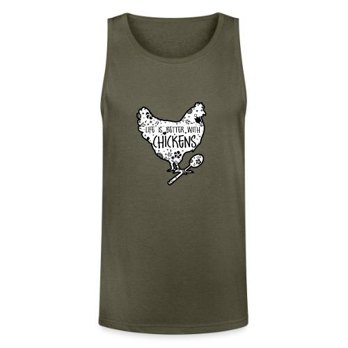 Life is Better with Chickens! - Unisex Tri-Blend Organic Tank