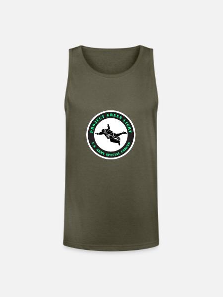 Project Green Light - Unisex Tri-Blend Organic Tank - heather olive