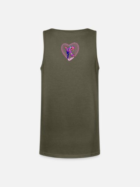 1000126976 - Unisex Tri-Blend Organic Tank - heather olive