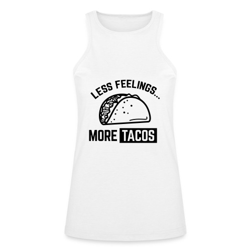 Less Feelings More Tacos - American Apparel Women’s Racerneck Tank