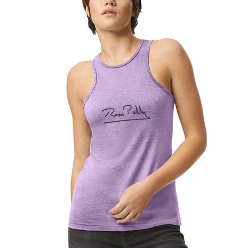 Reza Pahlavi signature - American Apparel Women’s Racerneck Tank