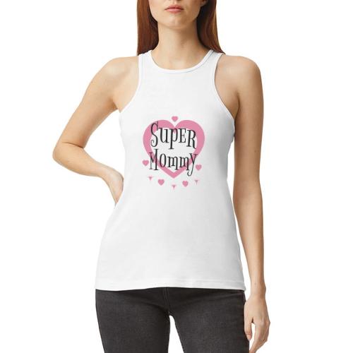 Empowered Super Mommy - Decor and Women's Wear - American Apparel Women’s Racerneck Tank