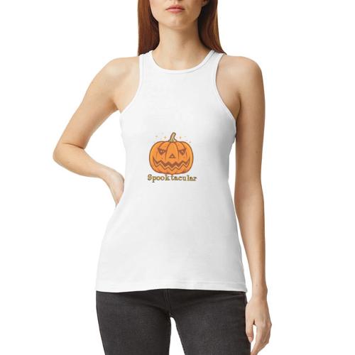 Spooktacular - American Apparel Women’s Racerneck Tank