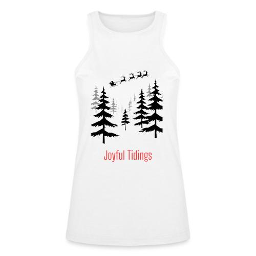 Joyful Tidings Christmas T-Shirt - American Apparel Women’s Racerneck Tank