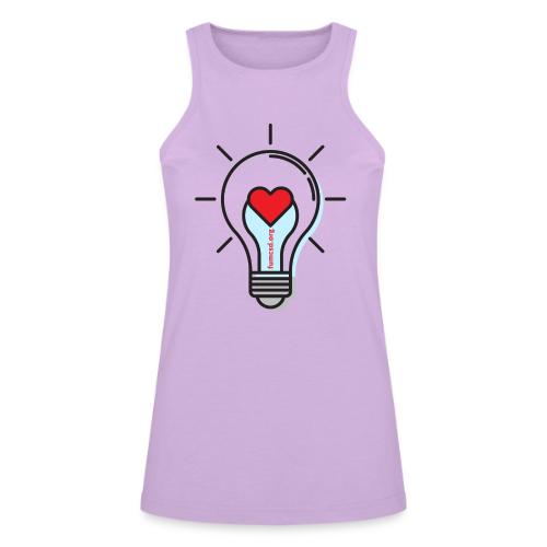 FUMCSD Heart Light Bulb - American Apparel Women’s Racerneck Tank