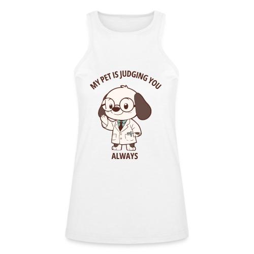 My Pet Is Judging You Always T-Shirt | Sarcastic C - American Apparel Women’s Racerneck Tank