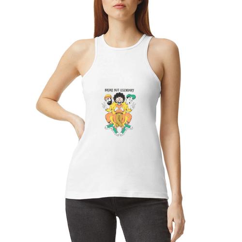 Legendary Broke Crew Retro - American Apparel Women’s Racerneck Tank