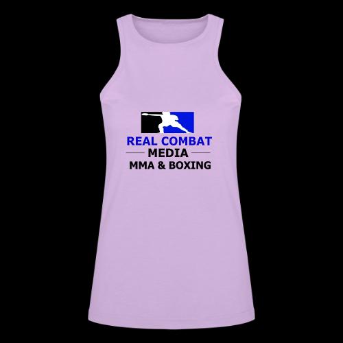 RCM MMA & BOXING Blue Logo - American Apparel Women’s Racerneck Tank