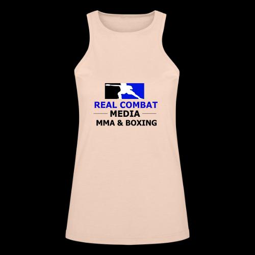 RCM MMA & BOXING Blue Logo - American Apparel Women’s Racerneck Tank