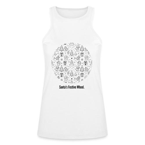 Santa's Festive Wheel T-Shirt - American Apparel Women’s Racerneck Tank