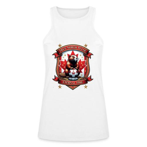 Canada Beaver Crest T-Shirt, Pride Badge Gift - American Apparel Women’s Racerneck Tank