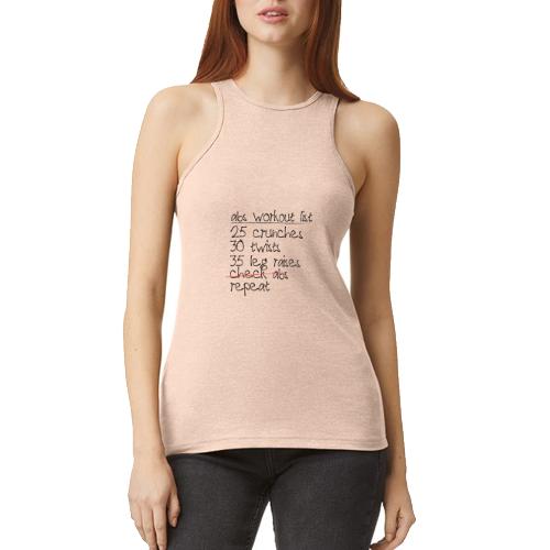 Abs Workout List - American Apparel Women’s Racerneck Tank