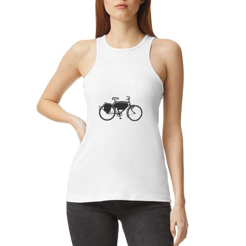 swiss_army_bike_bw - American Apparel Women’s Racerneck Tank