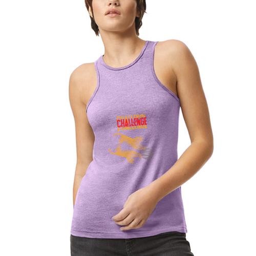 Double tiger fashion, jungle feline animals. - American Apparel Women’s Racerneck Tank