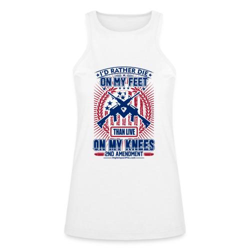 Die on My Feet for Light Background - American Apparel Women’s Racerneck Tank