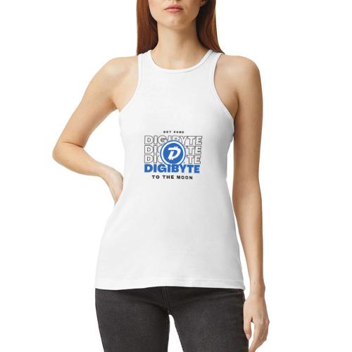 Digibyte. More secure, faster, forward thinking - American Apparel Women’s Racerneck Tank