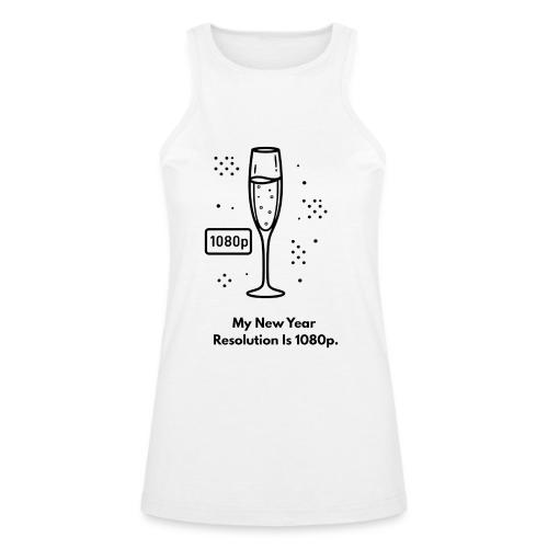 My New Year Resolution Is 1080p T-Shirt - American Apparel Women’s Racerneck Tank