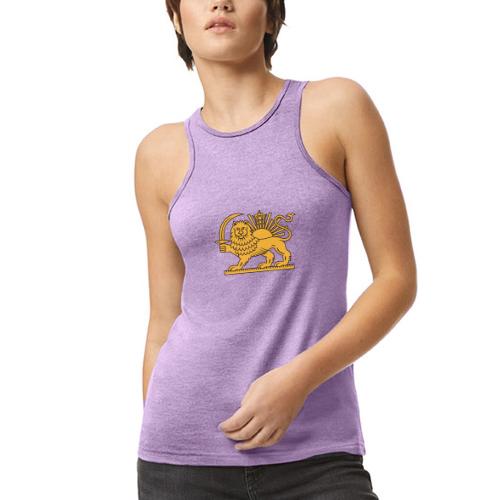 Lion and Sun crown - American Apparel Women’s Racerneck Tank