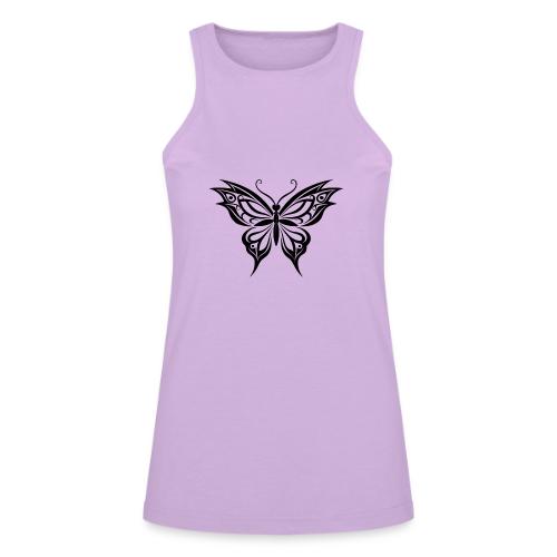 Stenciled🦋 BUTTERFLY - American Apparel Women’s Racerneck Tank