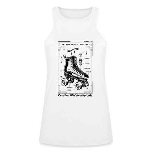 Retro Roller Skate T-Shirt - American Apparel Women’s Racerneck Tank