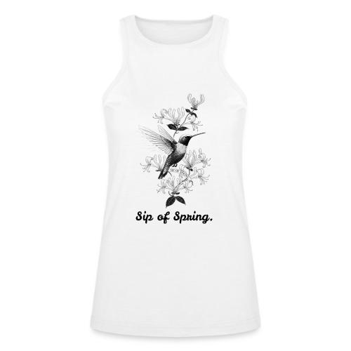 Hummingbird T-Shirt, Honeysuckle Vine - American Apparel Women’s Racerneck Tank