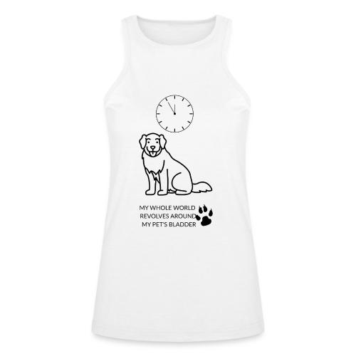 My Pet's Bladder World T-Shirt | Funny Dog/Cat Own - American Apparel Women’s Racerneck Tank