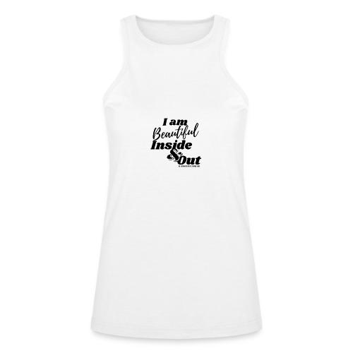 I am Beautiful - Inside and Out | Black Type - American Apparel Women’s Racerneck Tank
