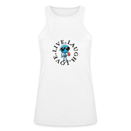 Circle Remember to live laugh love - American Apparel Women’s Racerneck Tank