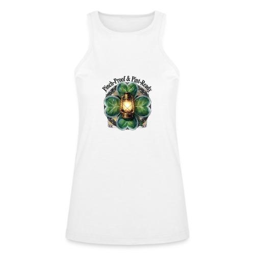 Pinch-Proof Lantern Clover T-Shirt - American Apparel Women’s Racerneck Tank
