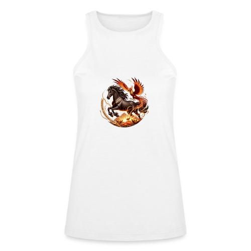 Year of the Horse Phoenix T Shirt, Lunar NY Gift - American Apparel Women’s Racerneck Tank